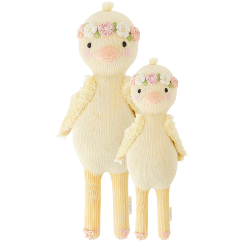 Flora The Duckling Crochet Doll In Mauve