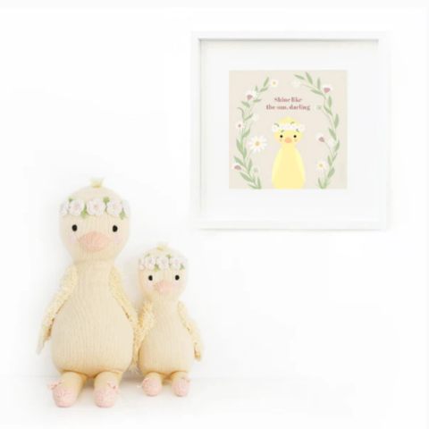 Flora The Duckling Crochet Doll In Mauve