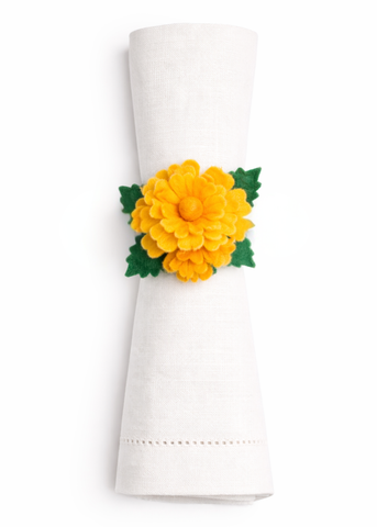 Marigold Felted Wire Napkin Ring