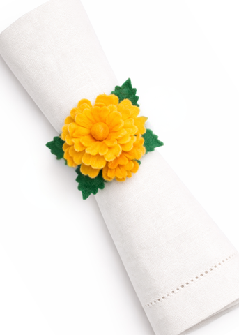 Marigold Felted Wire Napkin Ring