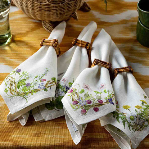 Meadow Walk Linen Napkin In Multi