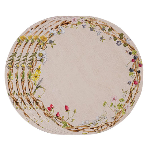 Meadow Walk Round Placemat In Multi