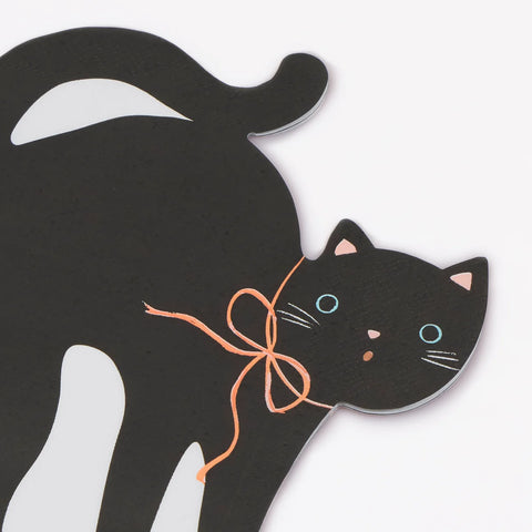 Halloween Cat Shaped Napkins