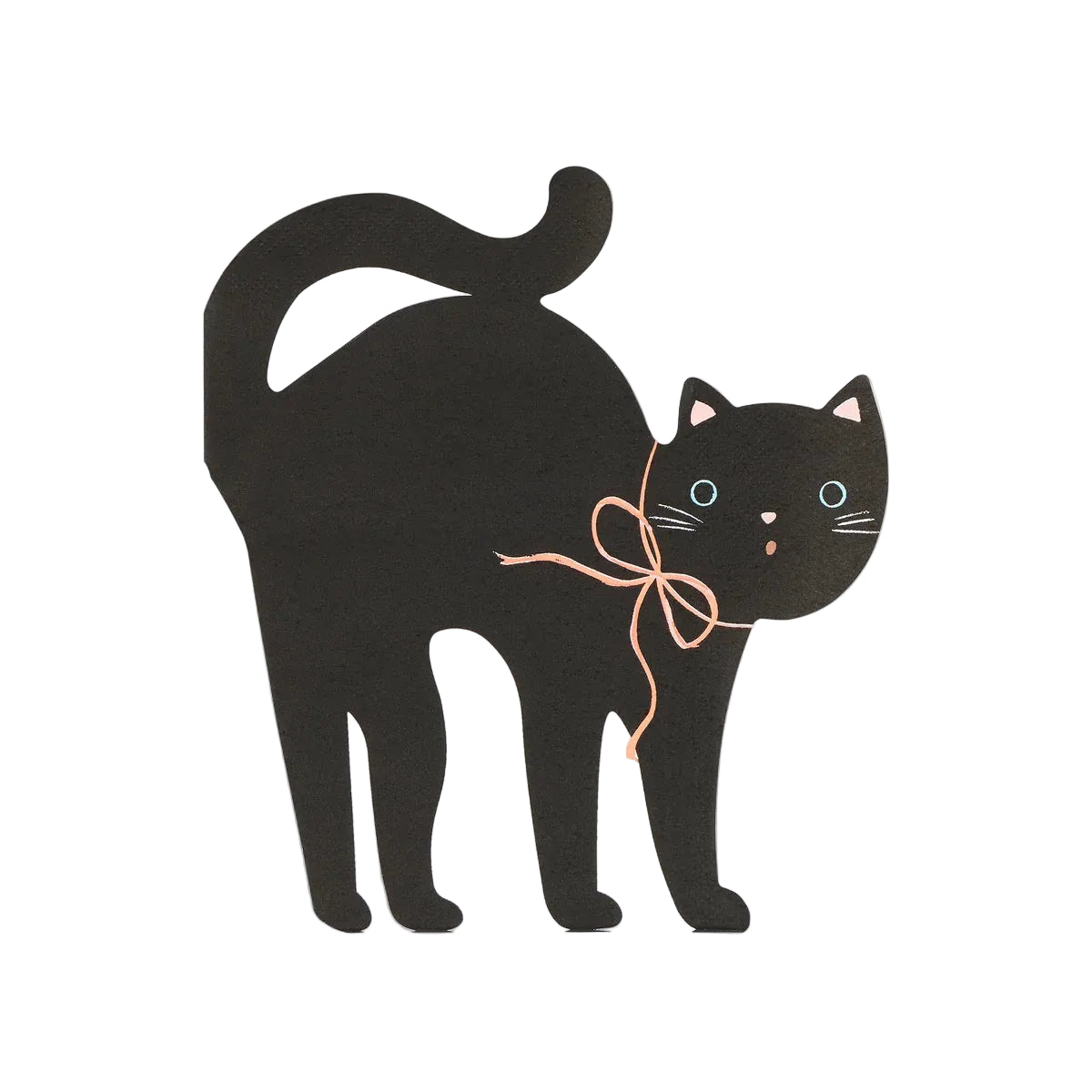 Halloween Cat Shaped Napkins