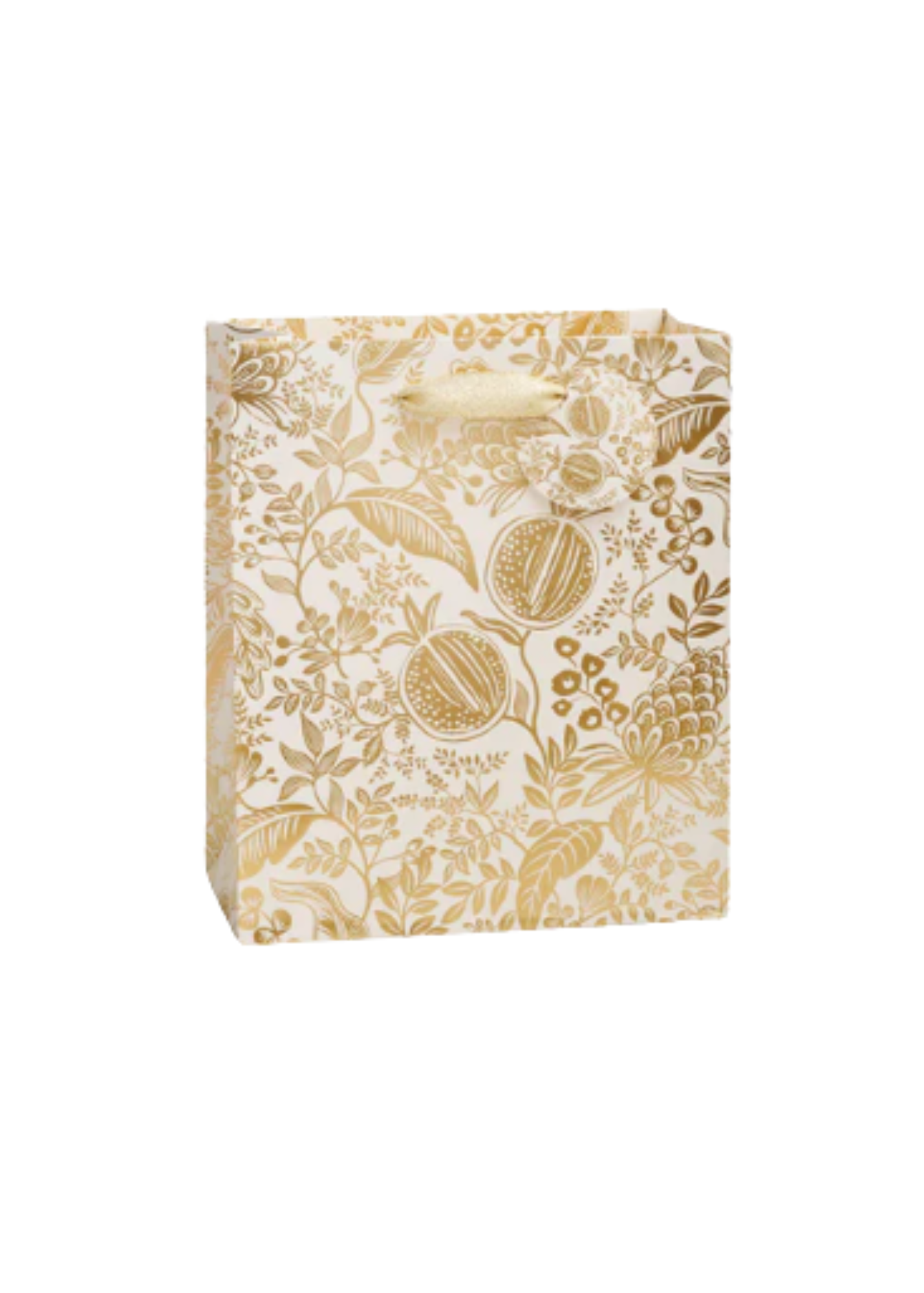 Golden Pomegranate Medium Illustrated Holiday Gift Bag