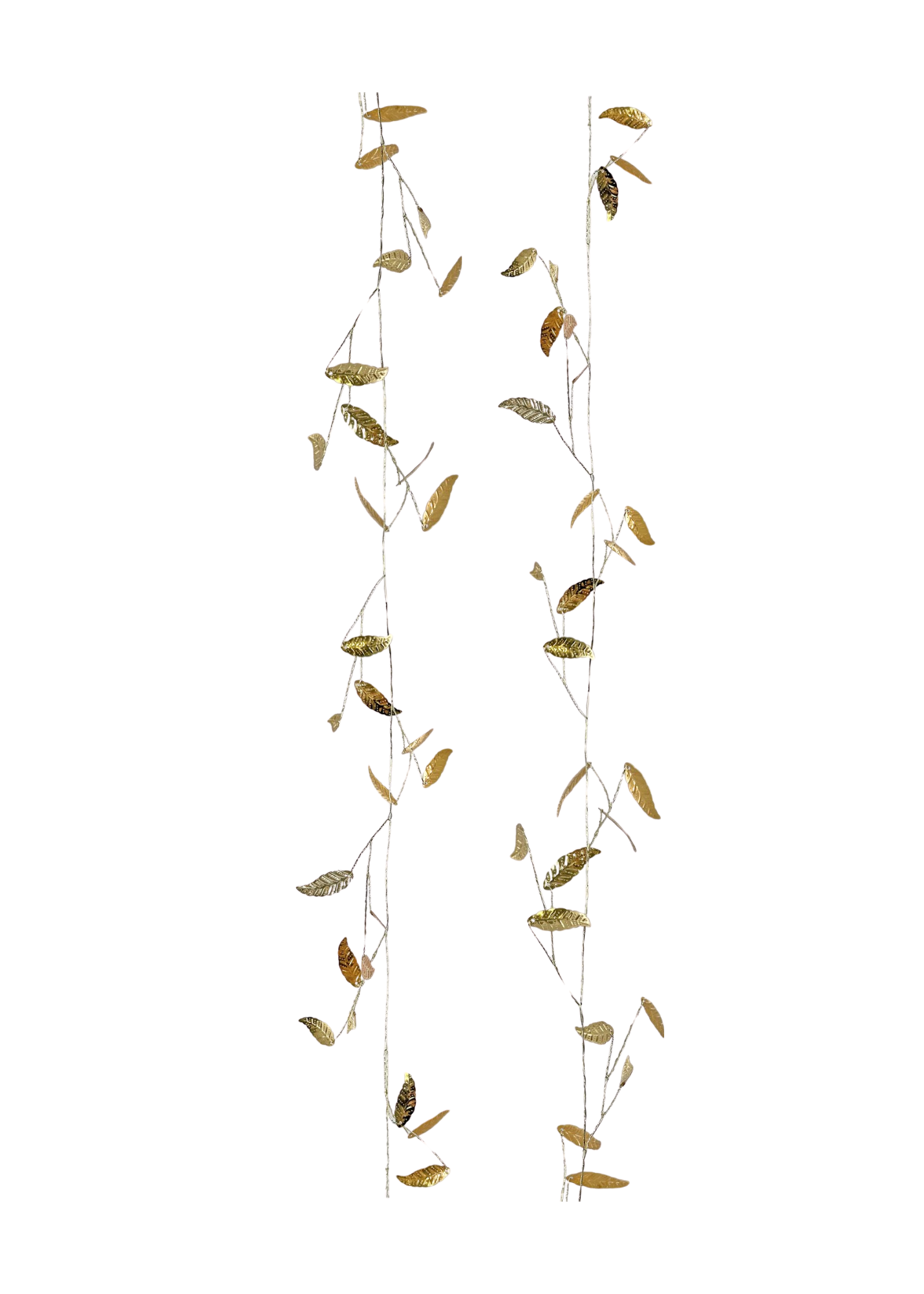 Metal Leaves Garland in Gold