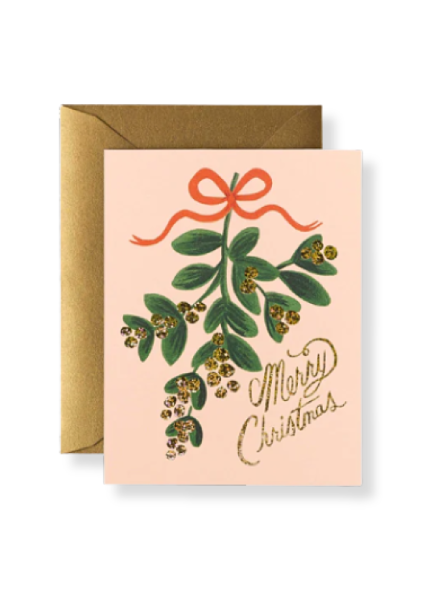 Mistletoe Christmas Illustrated Greeting Card