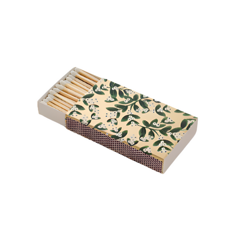 Mistletoe Illustrated Box of Holiday Safety Matches