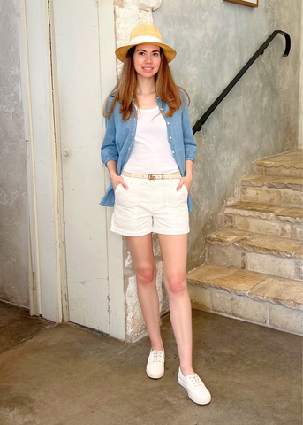 Monti Long Sleeve Denim Shirt in Chambray