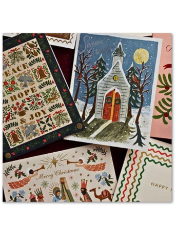 Nativity Scene Illustrated Greeting Card