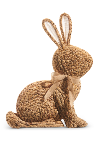 Natural Basketweave Sitting Bunny