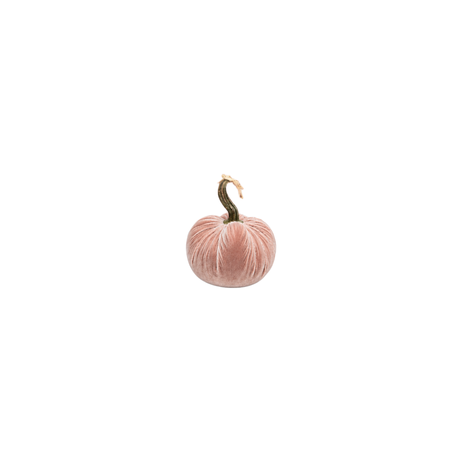 Velvet Decorative Pumpkin in New Cinnamon