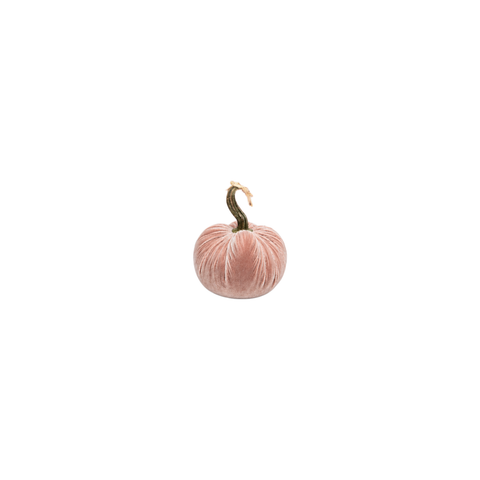 Velvet Decorative Pumpkin in New Cinnamon
