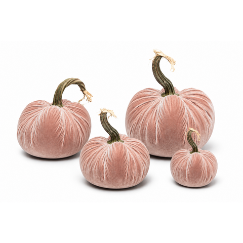 Velvet Decorative Pumpkin in New Cinnamon