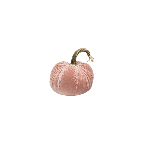 Velvet Decorative Pumpkin in New Cinnamon