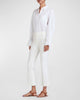 Crosby Cropped Flare Trouser in Soft White