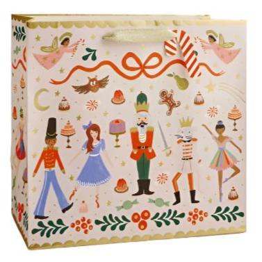 Nutcracker Sweets Large Illustrated Holiday Gift Bag