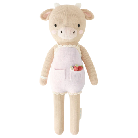 Ava The Cow Crochet Doll In Lavender