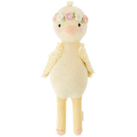 Flora The Duckling Crochet Doll In Mauve