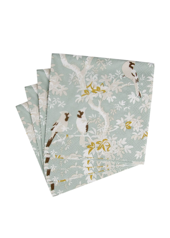 Scenic Songbirds Paper Cocktail Napkin Set