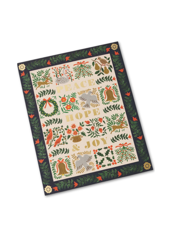 Christmastide Illustrated Greeting Card