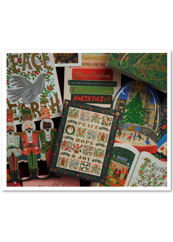 Christmastide Illustrated Greeting Card