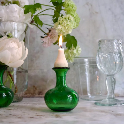Piccola Vase in Green Glass