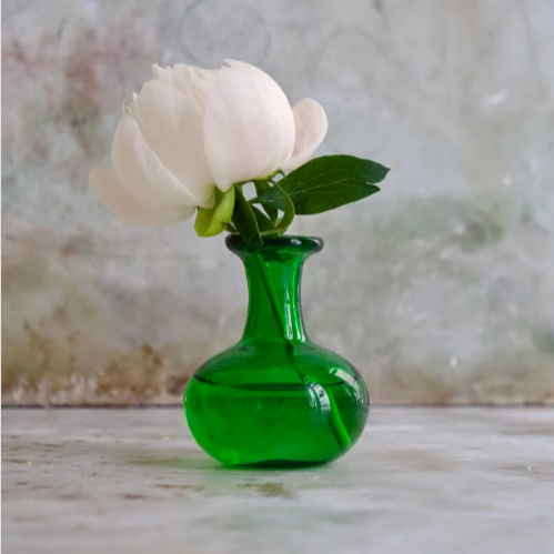 Piccola Vase in Green Glass