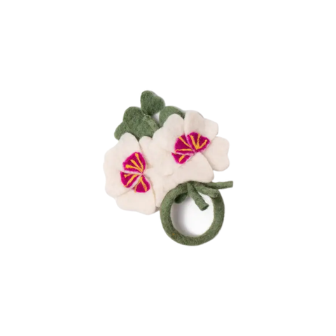 Felt Pansy Napkin Rings