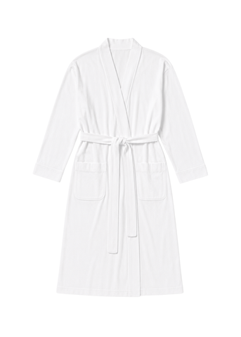 Butterknit Long Robe in White
