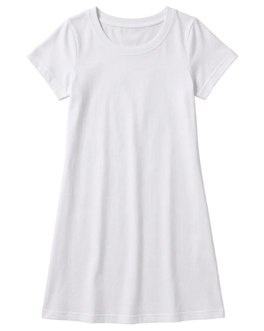 Butterknit Short Sleeve Short Gown In White
