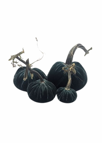 Velvet Decorative Pumpkin in Ocean