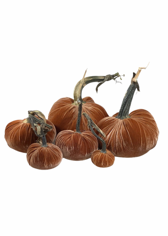 Velvet Decorative Pumpkin in Spice