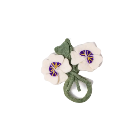 Felt Pansy Napkin Rings