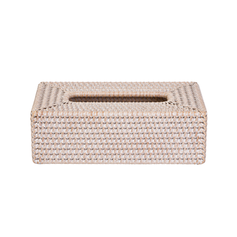 Rectangular Rattan Tissue Box