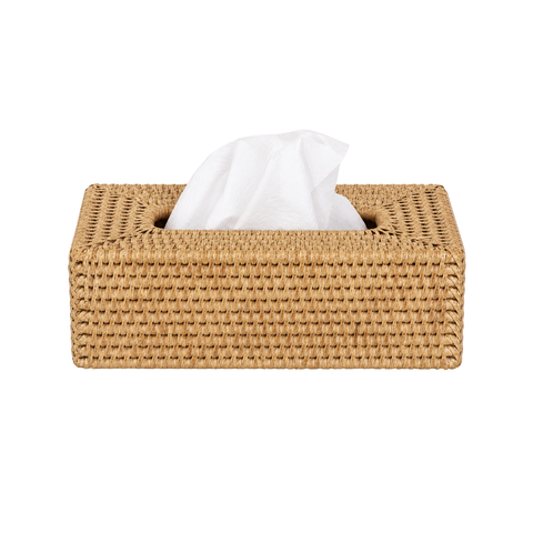 Rectangular Rattan Tissue Box