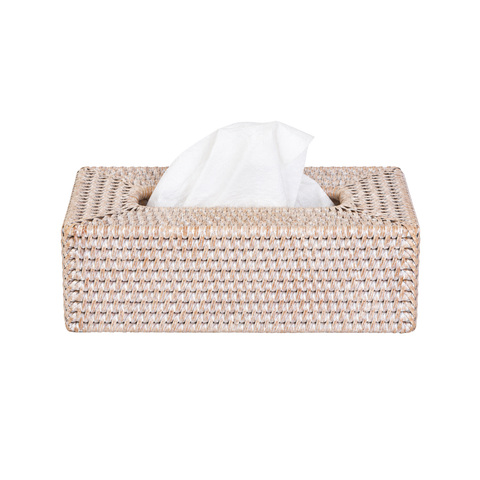 Rectangular Rattan Tissue Box