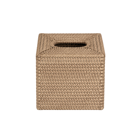 Square Rattan Tissue Box