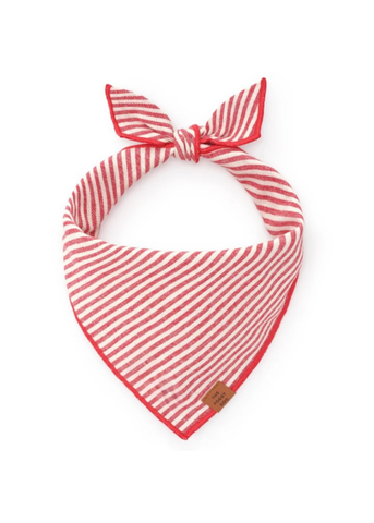 Red Striped Pet Bandana