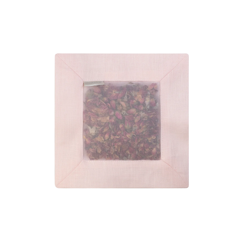 Rose Scented Sachet In Pink Linen