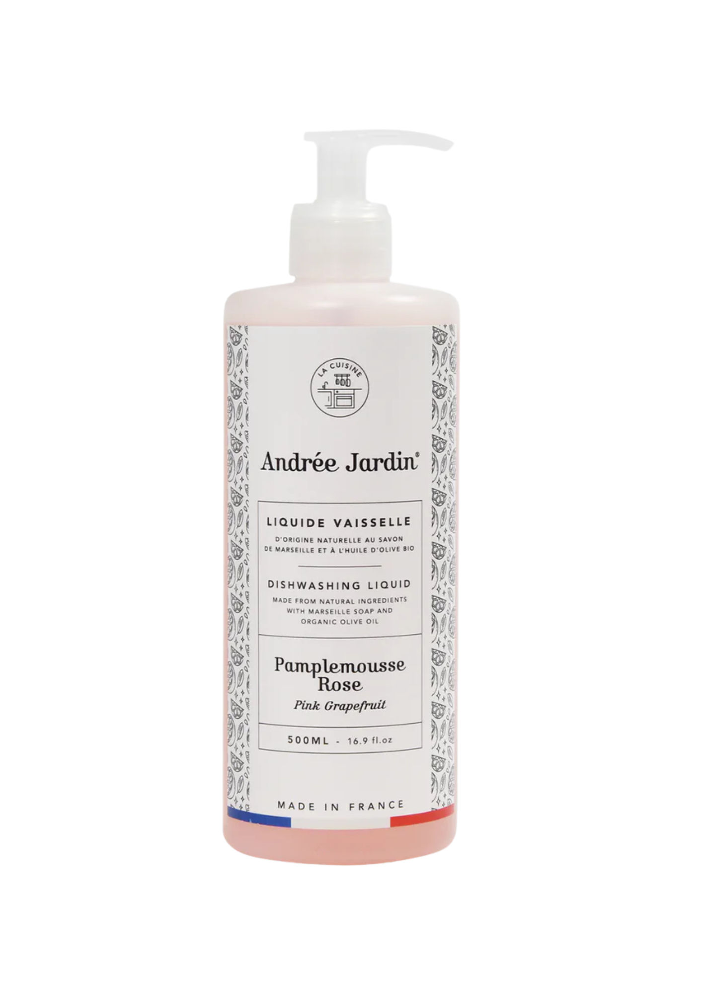 Andree Jardin Dish Washing Liquid in Rose + Pomplemouse