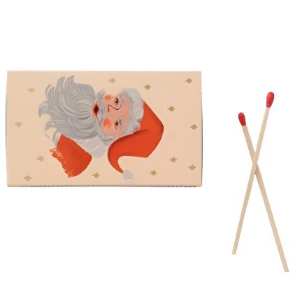 Santa Illustrated Box of Holiday Safety Matches