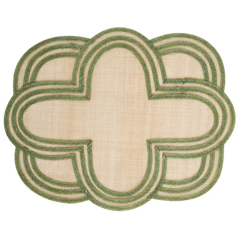 Scallop Stripe Placemat In Seagrass