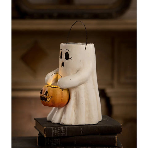 Scardey Boo + Sweet Boo w/Paper Mache Pumpkin Bucket