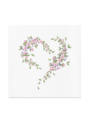 Embroidered Scatter Heart Everyday Towel