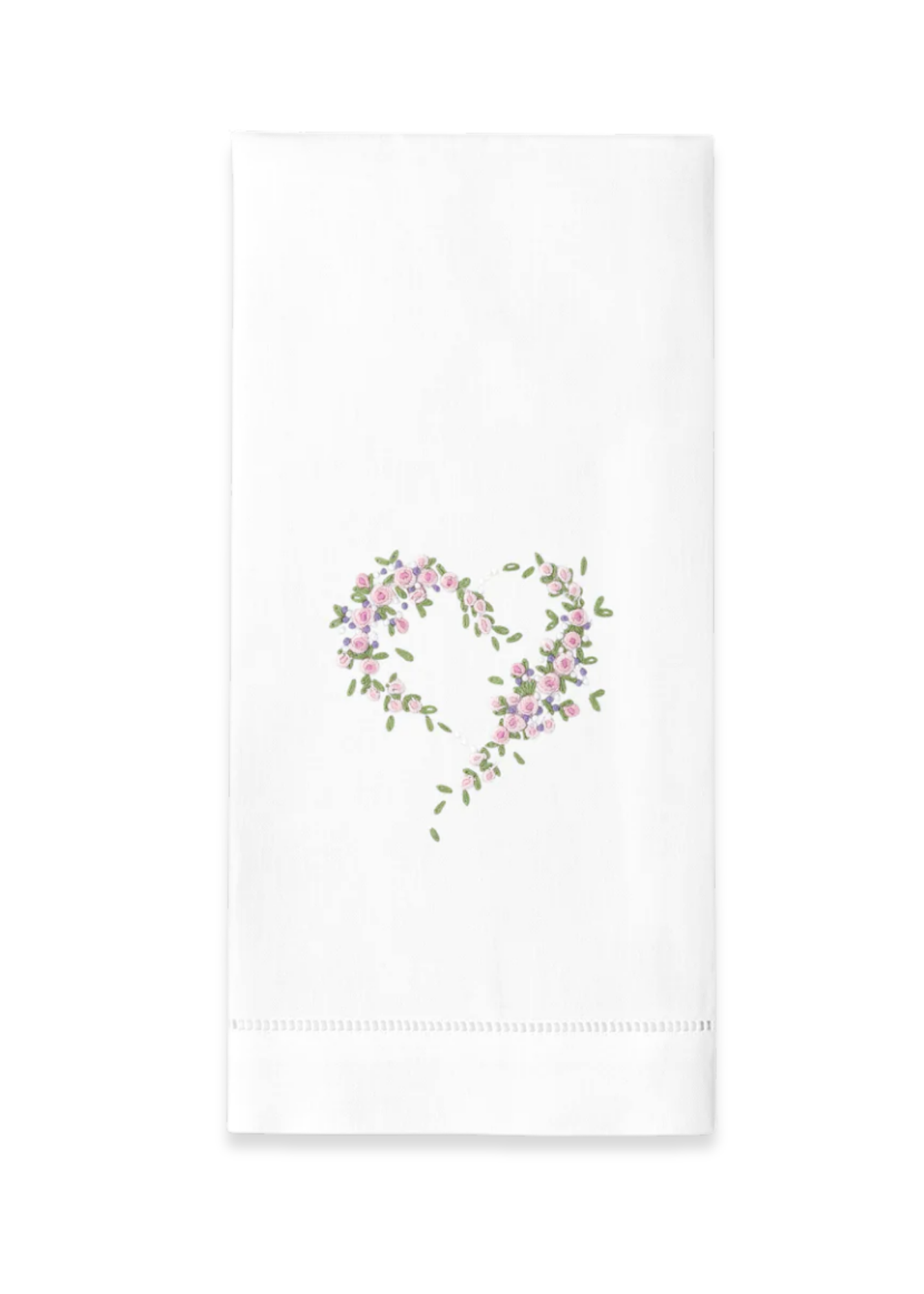 Embroidered Scatter Heart Everyday Towel