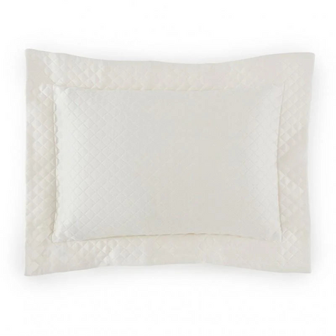 Bari Matelasse Pillow Sham in Ivory
