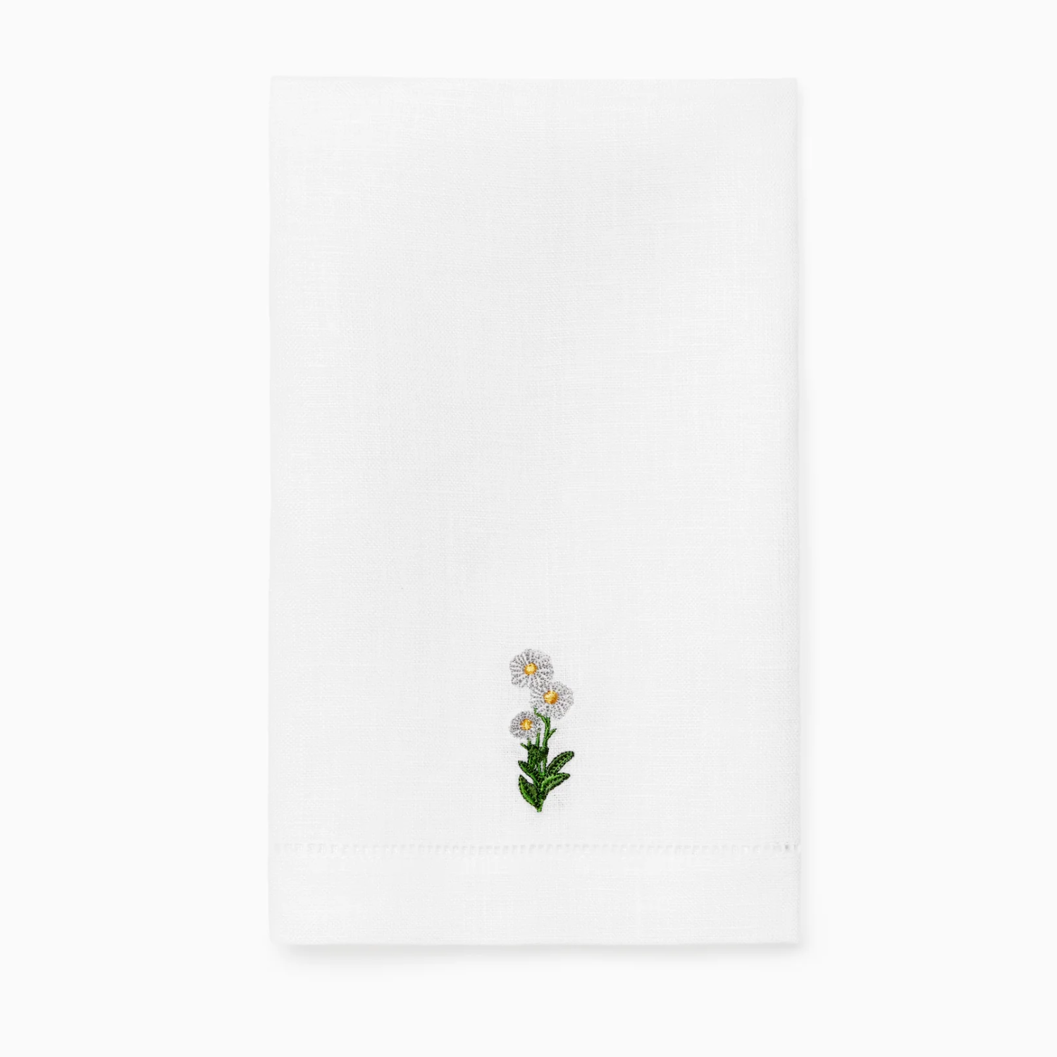 Fiorenza Daisy Floral Embroidered Guest Towel