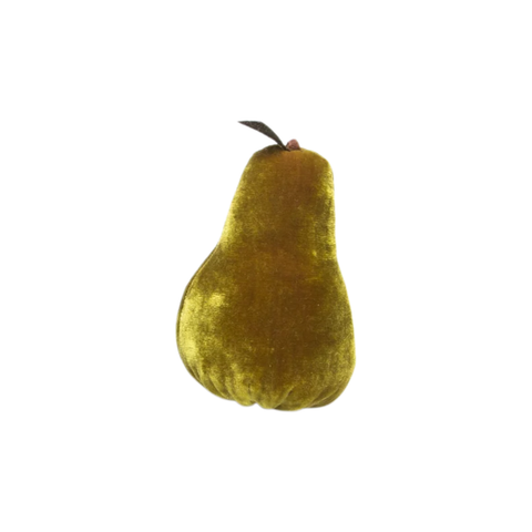 Velvet Decorative Pear in Cactus
