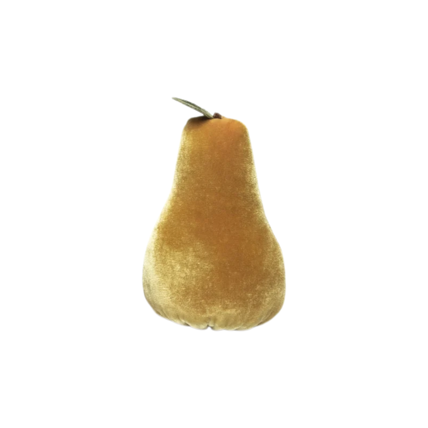 Small Velvet Decorative Pear in Creamed Corn
